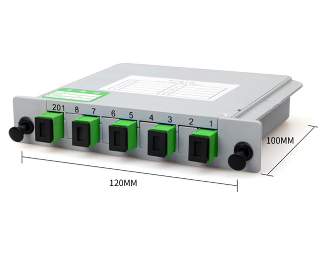  Buscar icono similar Divisor de fibra &oacute;ptica PLC 1X2 - 1X32 FTTH SC UPC SC APC Caja de casete Tipo enchufable Divisor de haz