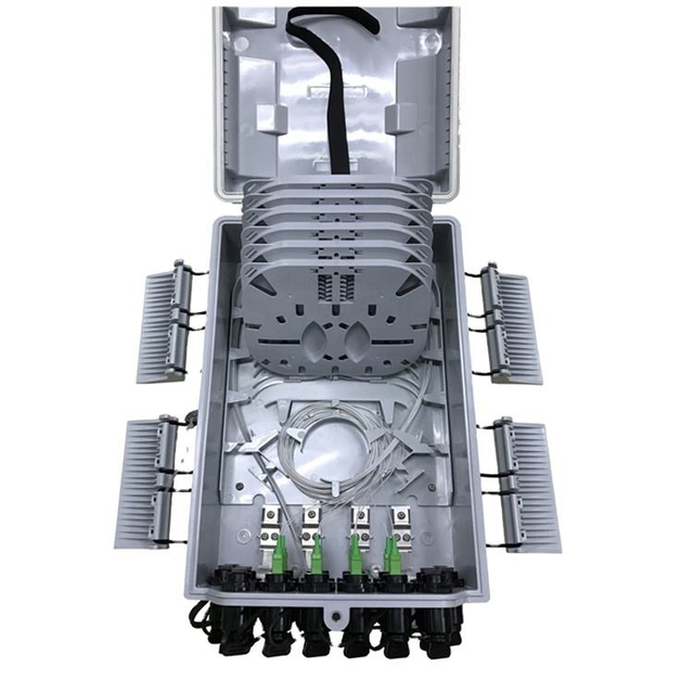 Caja de terminaci&oacute;n de fibra &oacute;ptica FTTH de 16 n&uacute;cleos, fabricante, caja de distribuci&oacute;n preconectada de 16 puertos, caja de siesta